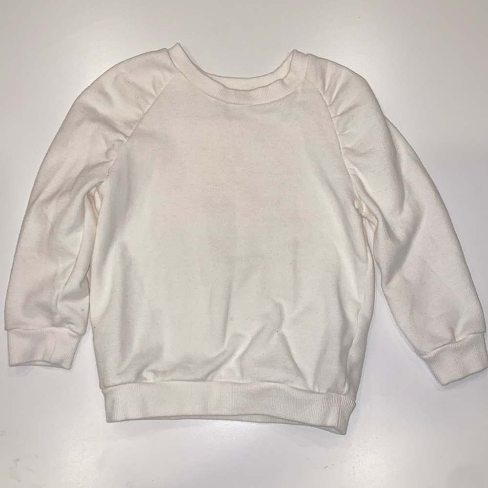 Chelsea & Violet IVORY Solid Sweatshirt. GIRLS Size 3T. EUC.